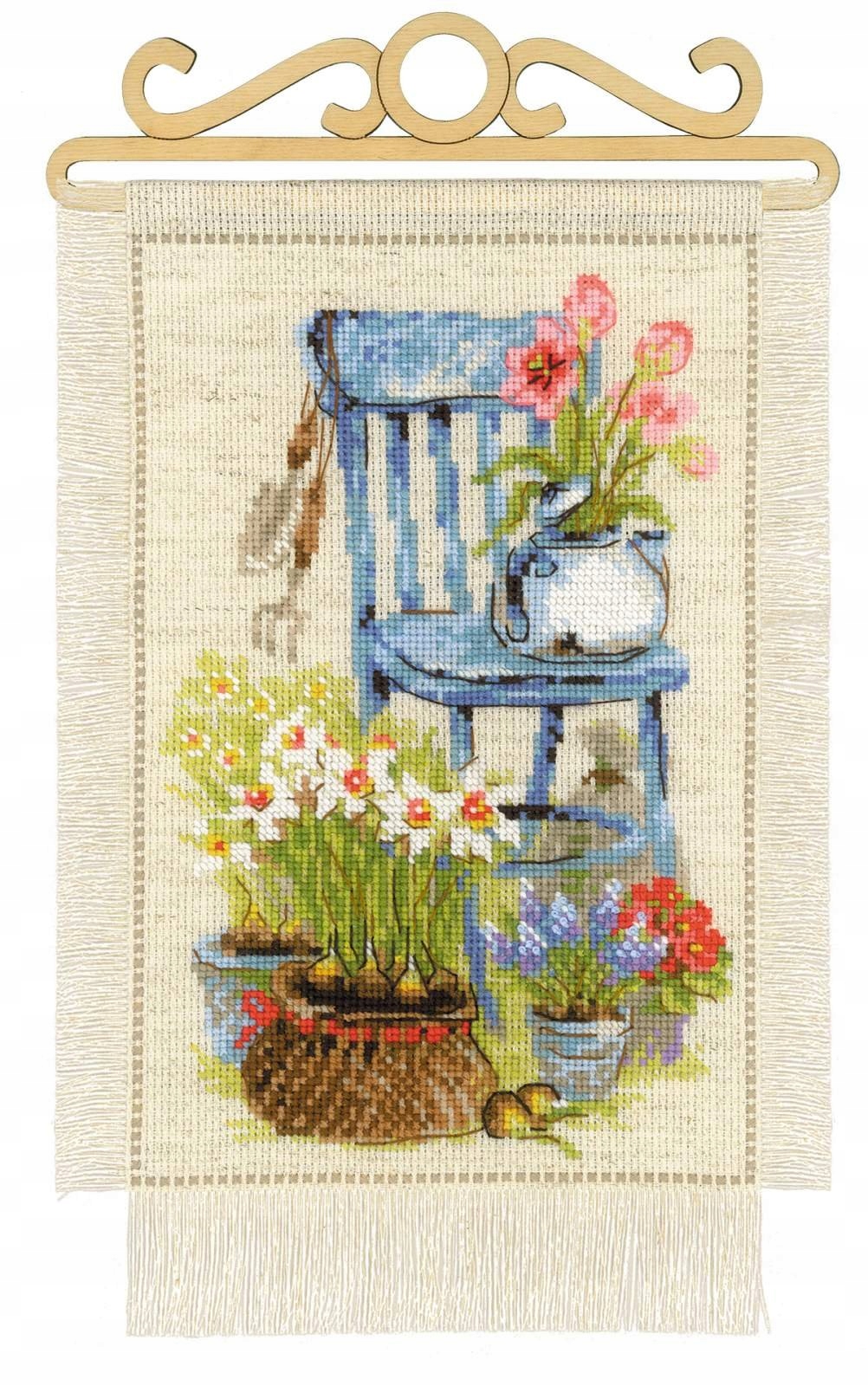Riolis – Venkovská zahrada jaro 1656, sada pro křížkovou výšivku 20 x 30 cm