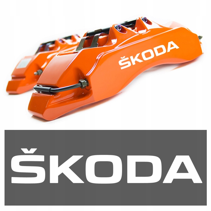 

Naklejka na zaciski hamulcowe Skoda klocki