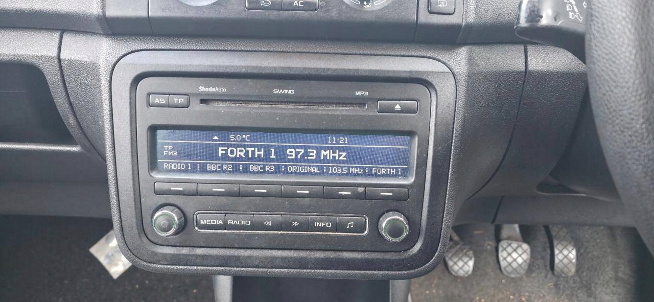 Radio samochodowe Skoda Fabia 2 facelift 2011 5J0035161C
