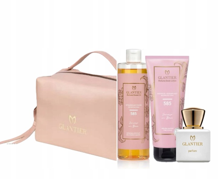 Glantier 585 Dárková sada (parfém, balzám, olej, kosmetická taštička)