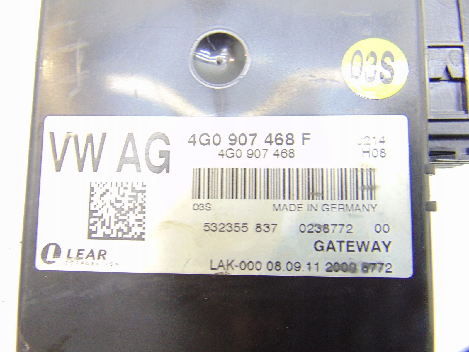 modul Bedienteil GATEWAY AUDI A6 C7 10- 4G0907468F