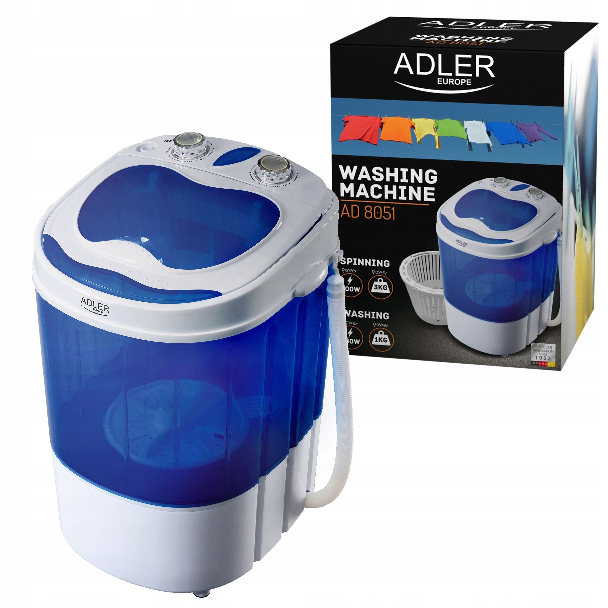 Pralka Turystyczna Pralko Wirówka 3/Kg/1Kg na Camping pod Namiot Wakacje