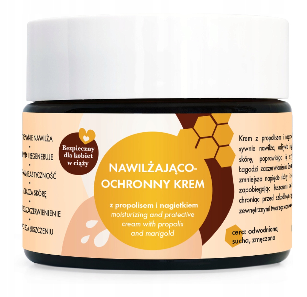 Lullalove Hydratační pleťový krém s propolisem a měsíčkem 50 ml