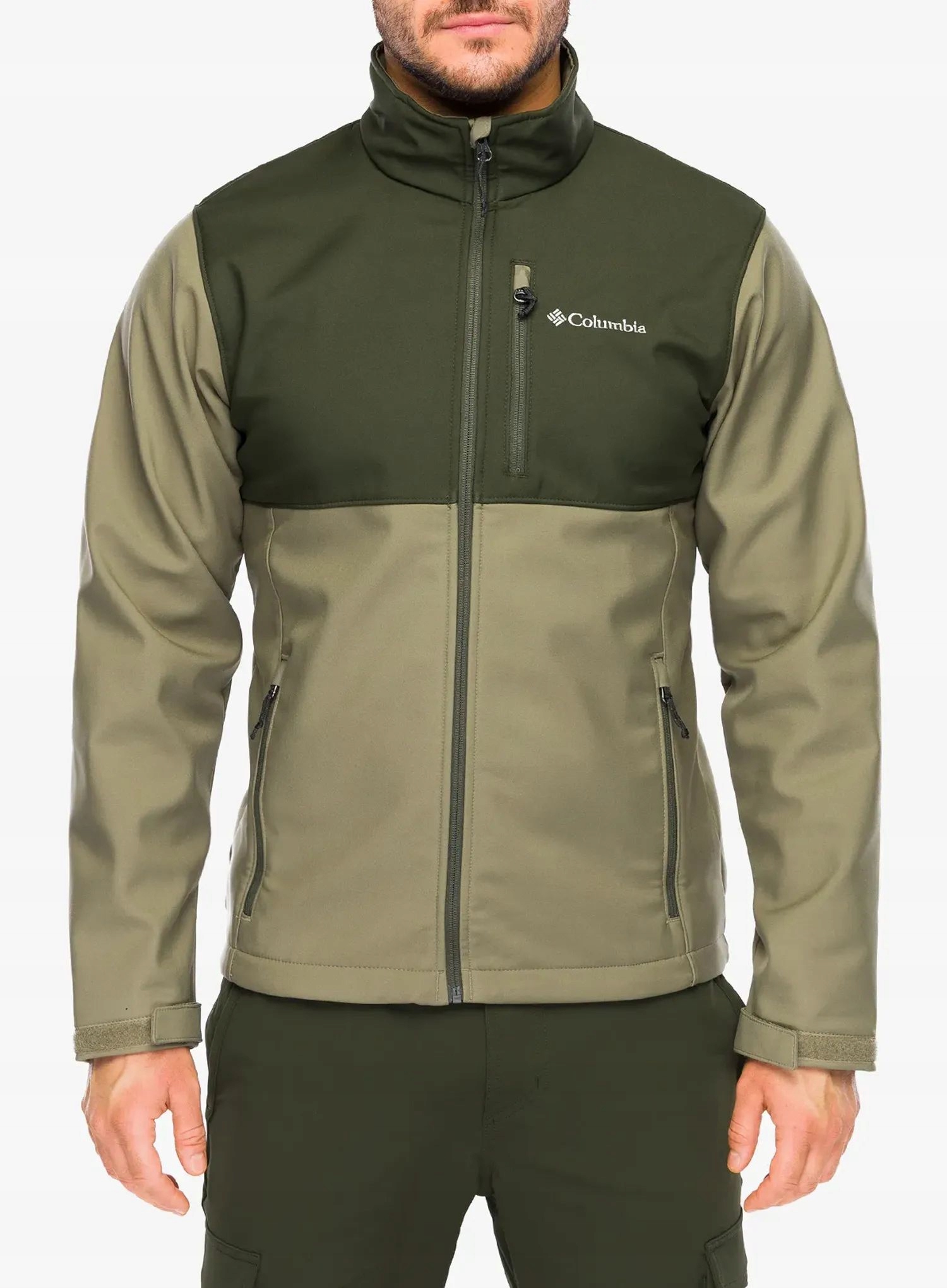 Softshellová bunda Columbia Ascender Softshell Jacket stone green M