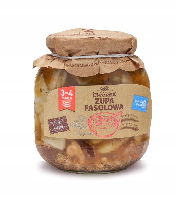 Levně 4x Dworek Lahodná domácí fazolová polévka na pramenité vodě 680 g