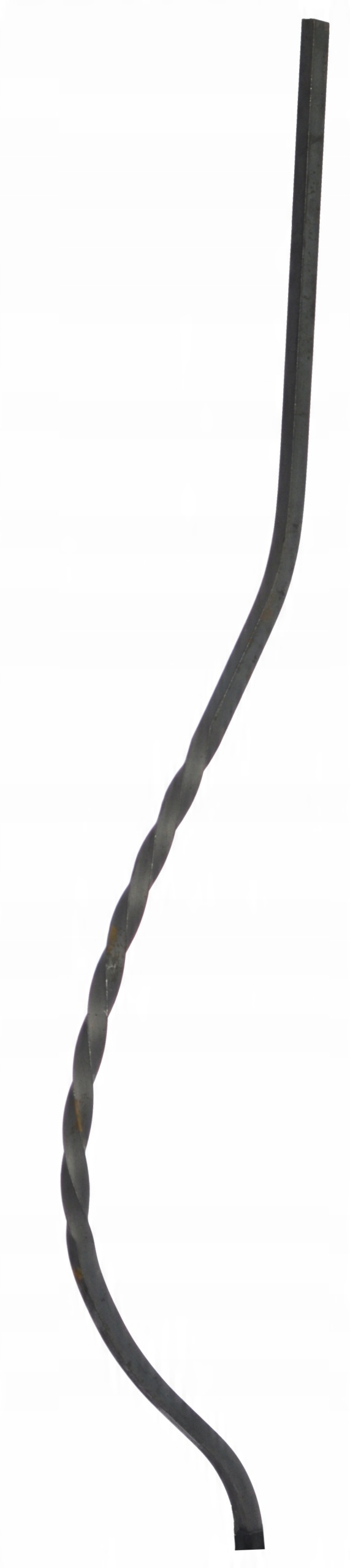

tralka kręcona 75cm z kwadratu 10x10, elementy kut