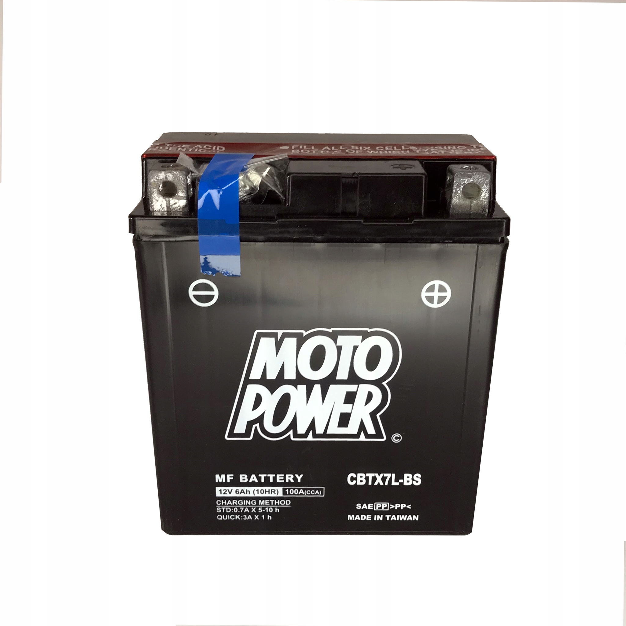 

Motocyklowy akumulator 6Ah CBTX7L-BS Motopower