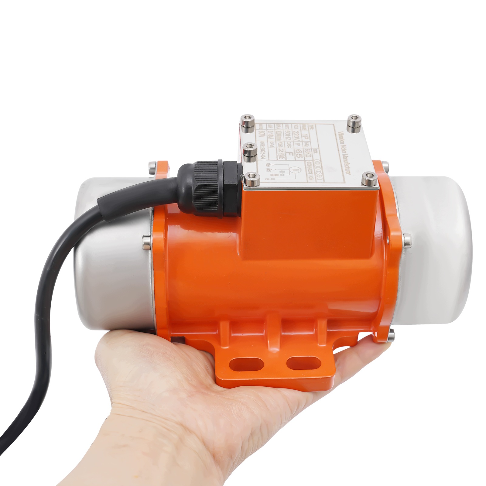 60W Vibrační Motor S Regulátorem Otáček, Nastavitelných 9 Rychlostí 1000-3000 Ot./min.