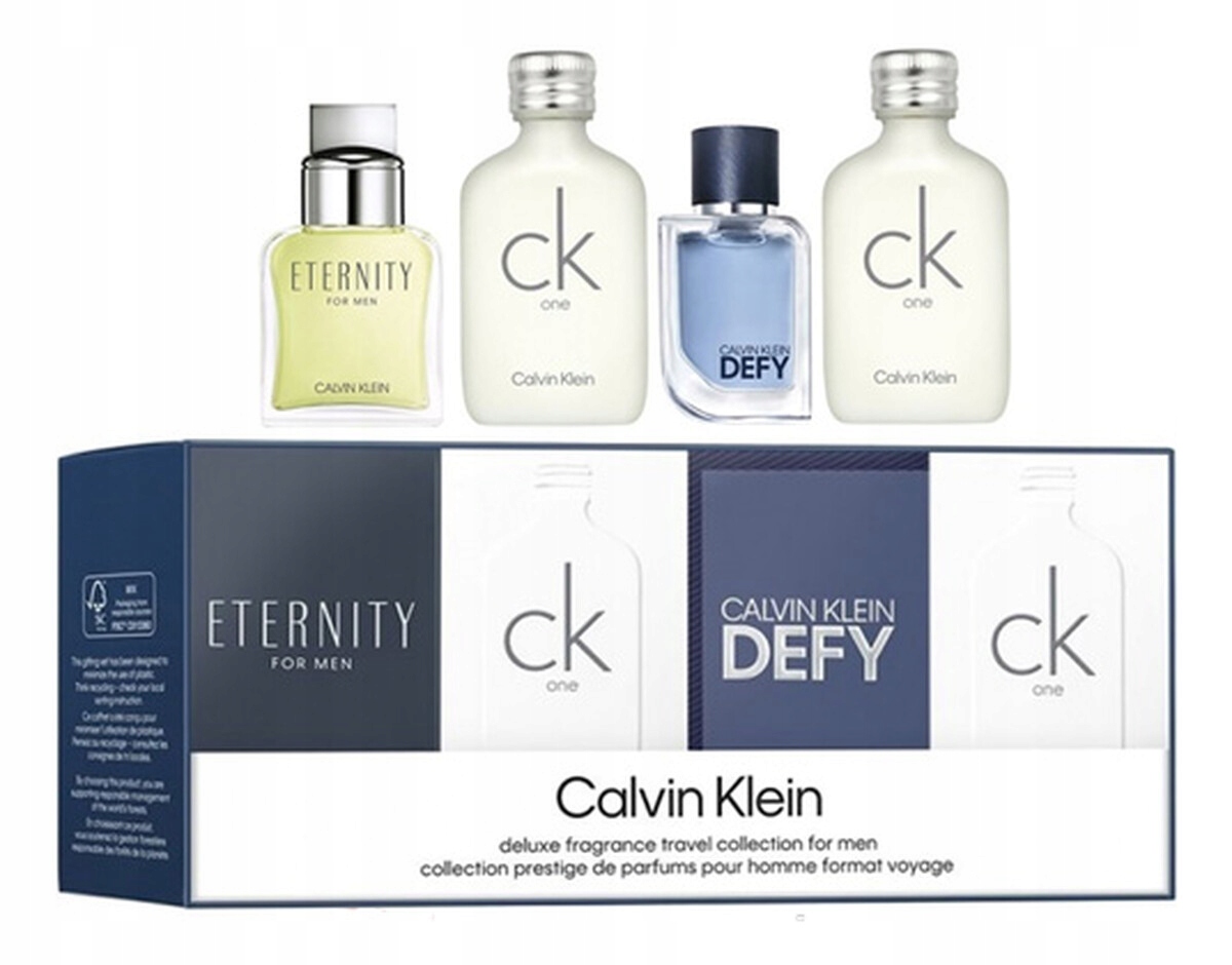 Calvin Klein Deluxe Fragrance Travel Zestaw miniaturek perfum dla mężczyzn