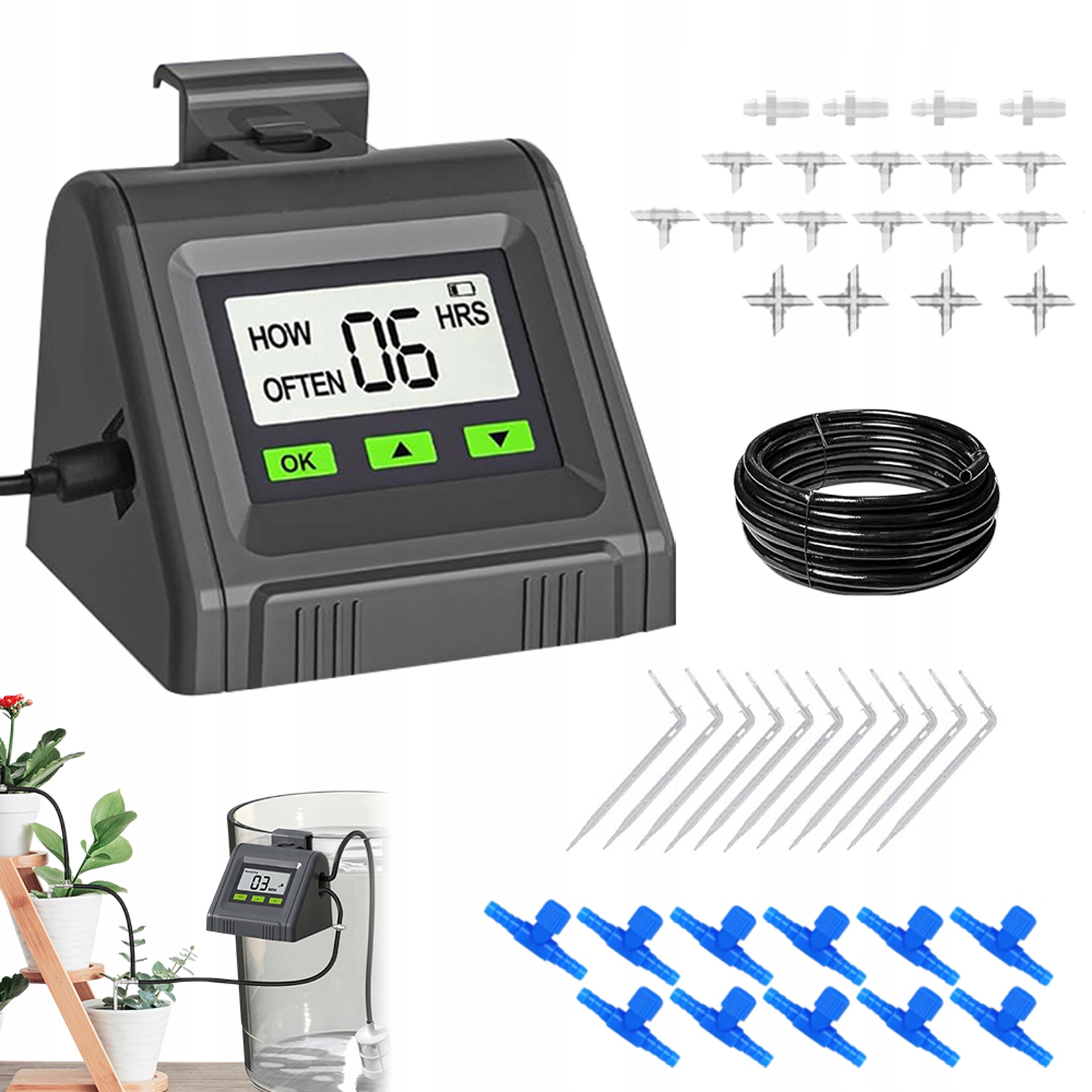 Automatický Závěsný Zavlažovací Systém Na Vánoce S Časovačem Pro 11 Rostlin, 7 Dní