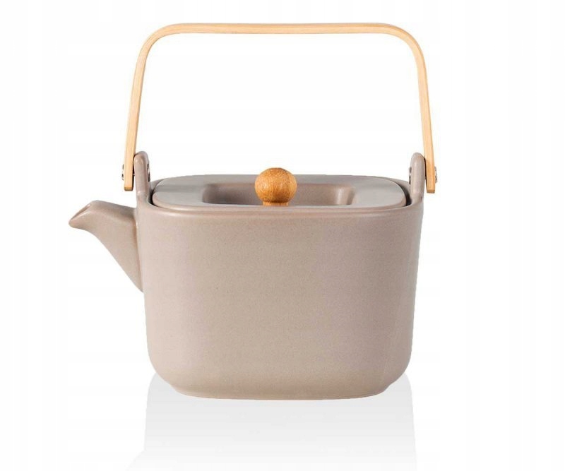Konvička Hygge 1L na čaj a bylinky šedá