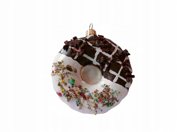 

Bombki Choinkowe Szklane Donat/Pączek9cm