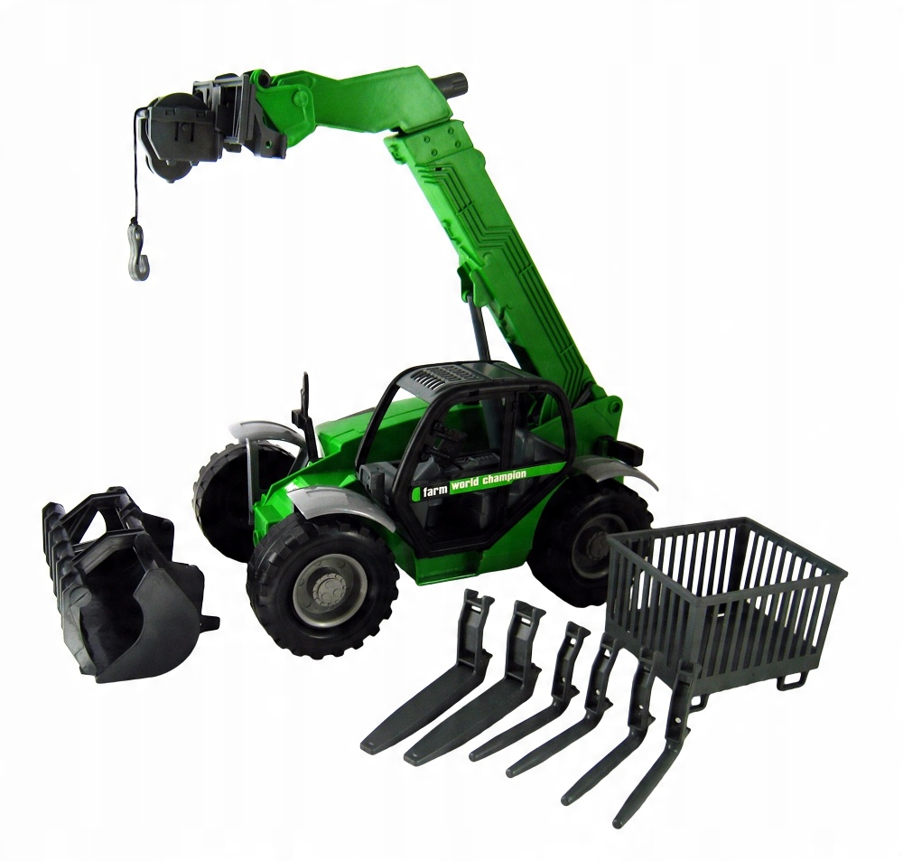 

_ładowarka Teleskopowa Manitou_widły_hak_kosz 4W1_
