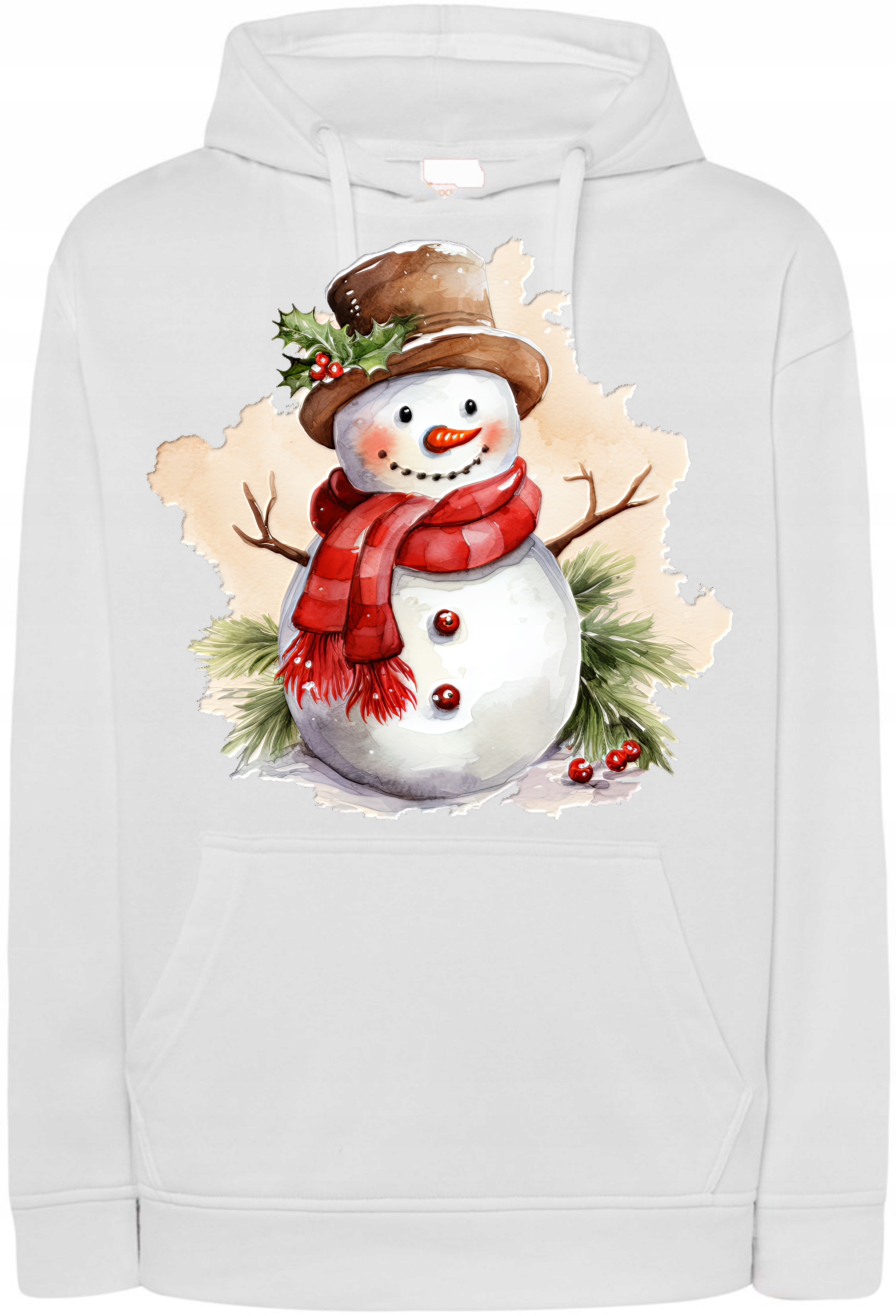 Vánoční Mikina s kapucí Sněhulák Dárek Vánoce vel. 3XL