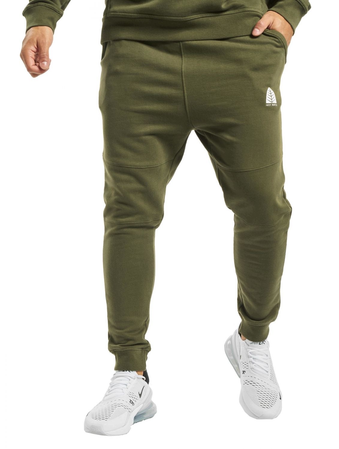 jogger kalhoty Just Rhyse Rainrock zelené trubičky rovné olivové 2XL