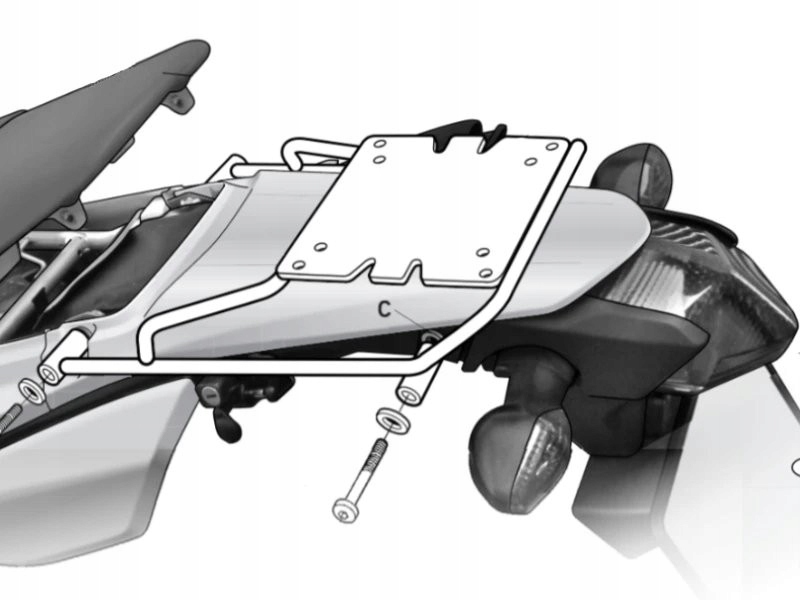 

Stelaż kufra tył Shad do Honda Crf 250