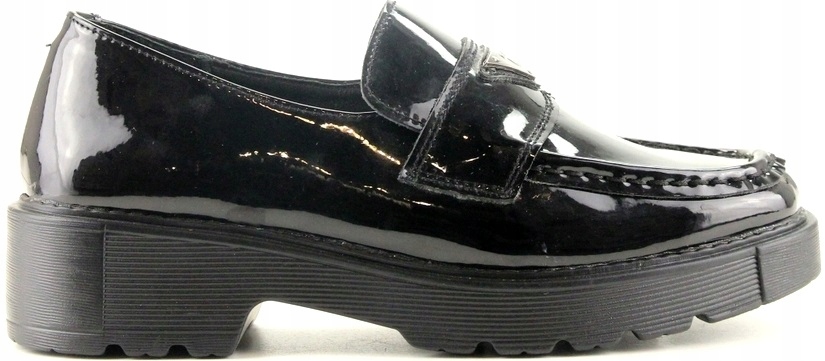 iBUTY Mokasíny Z Kůže 3930 Černé Lakované 40