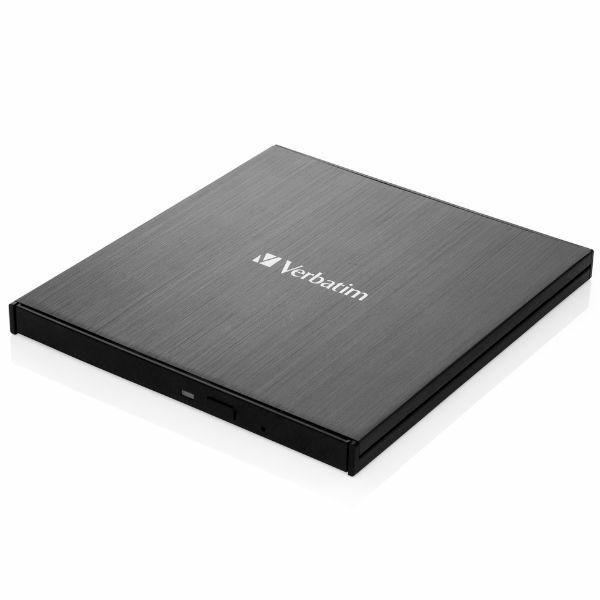 Nahrávač Verbatim Slimline Blu-ray Ultra Hd 4K kábel Usb-c/usb-a čierny