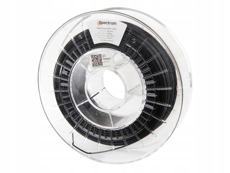 Vlákno Spectrum Pet CF15 1,75mm 0,75kg čierna
