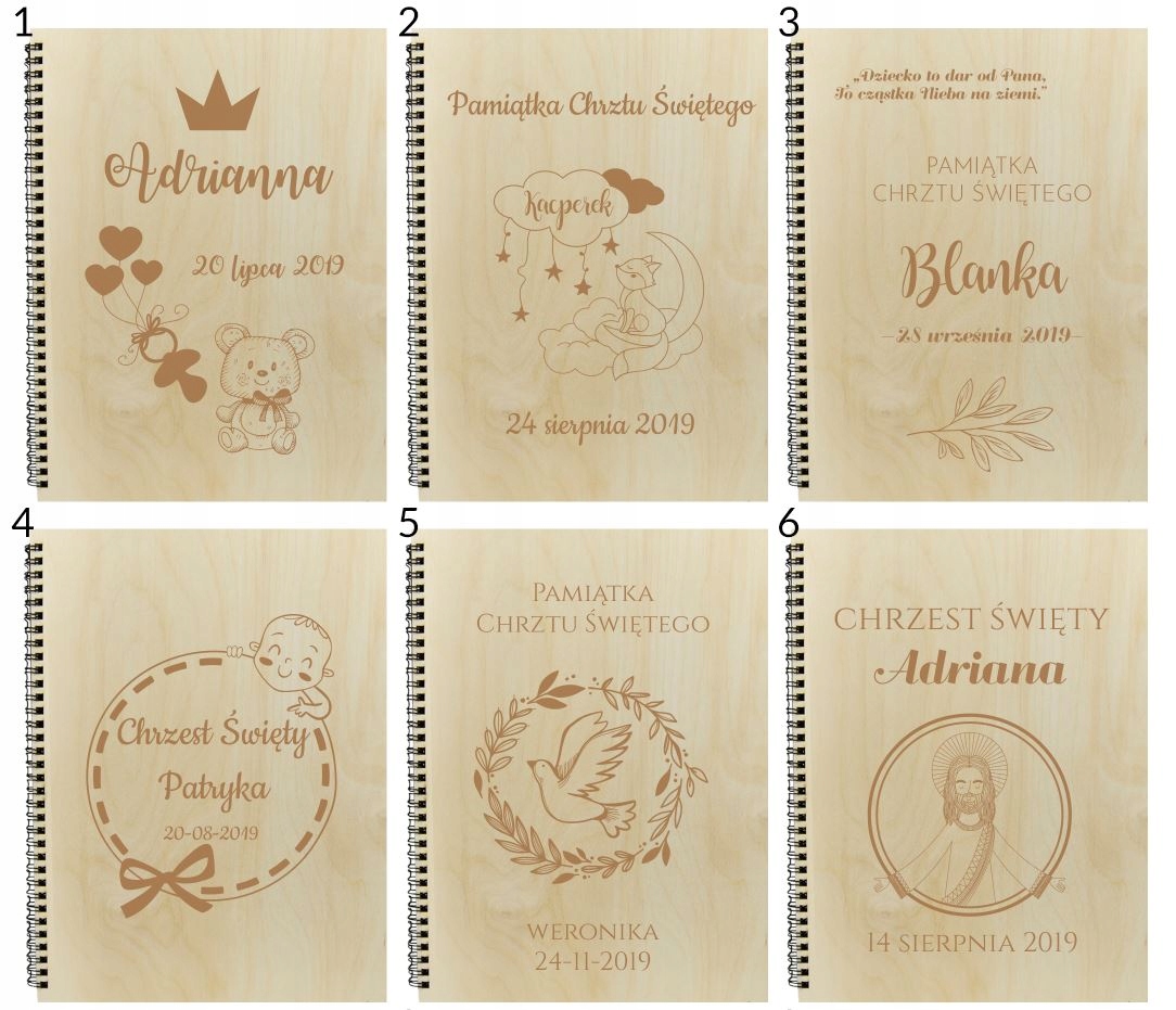 ALBUM CHRZEST PAMIĄTKĄ CHRZTU ŚWIĘTEGO - GRAWER Orientacja pionowa