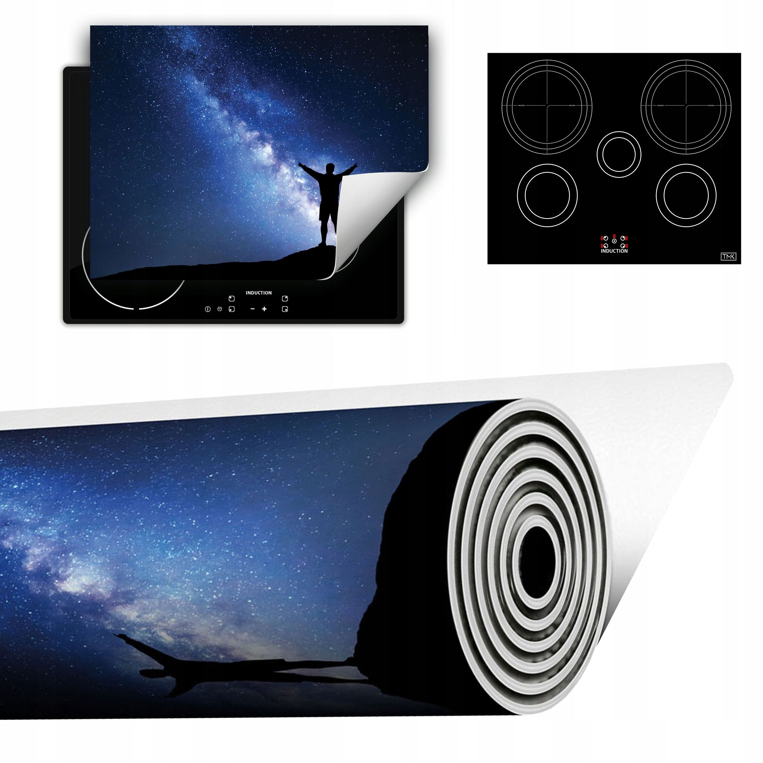 Vinylová Podložka Do Kuchyně Více Místa 70x52 Noc hvězdy