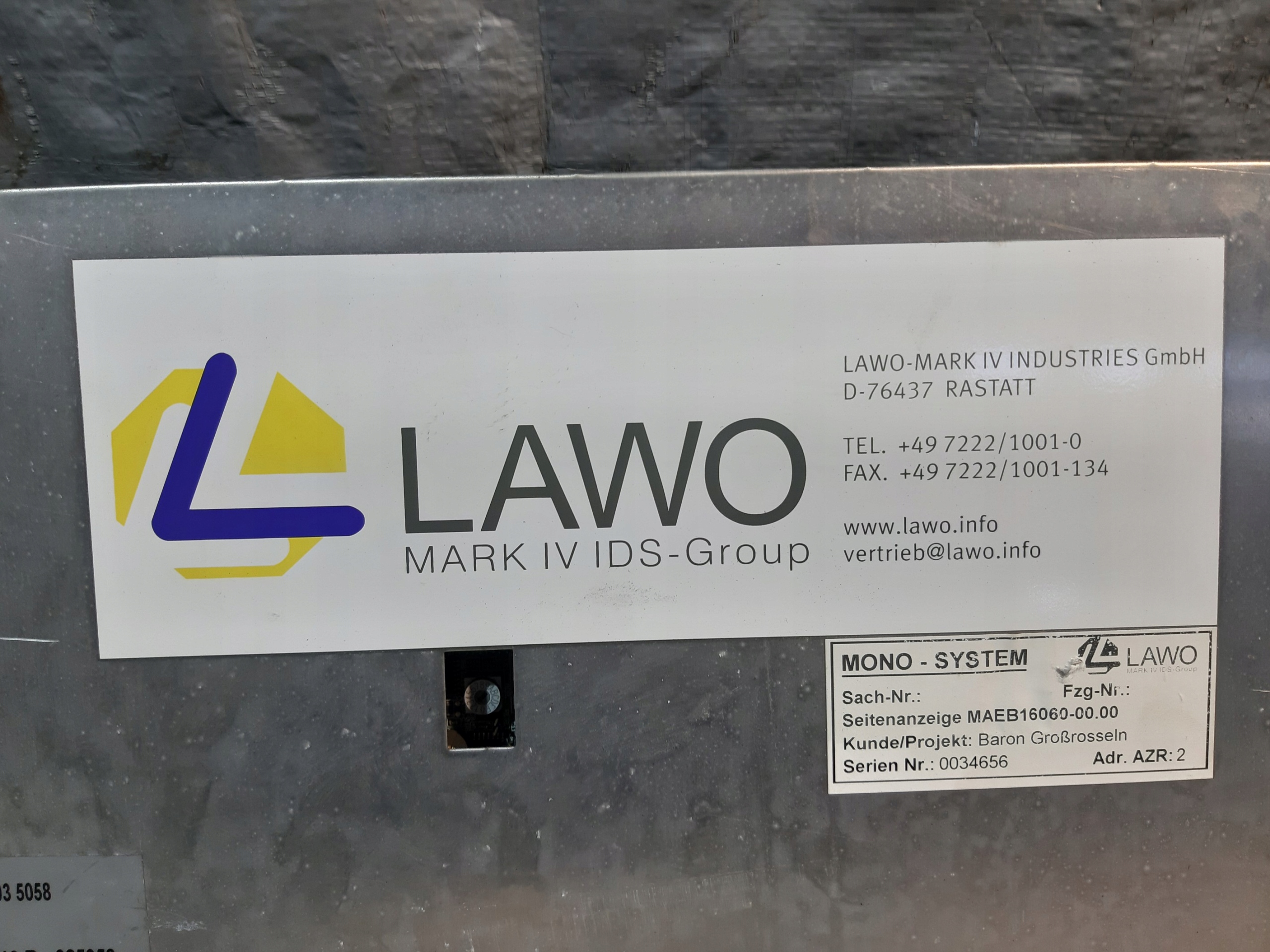 značka INFORMACYJNA display LAWO MAEB16060-00.00