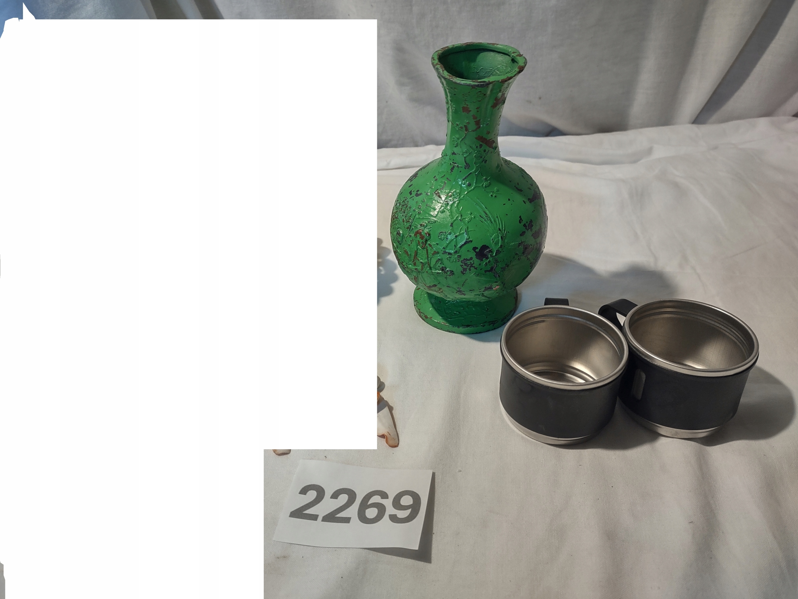 wazon zielony kubeczki (2269)