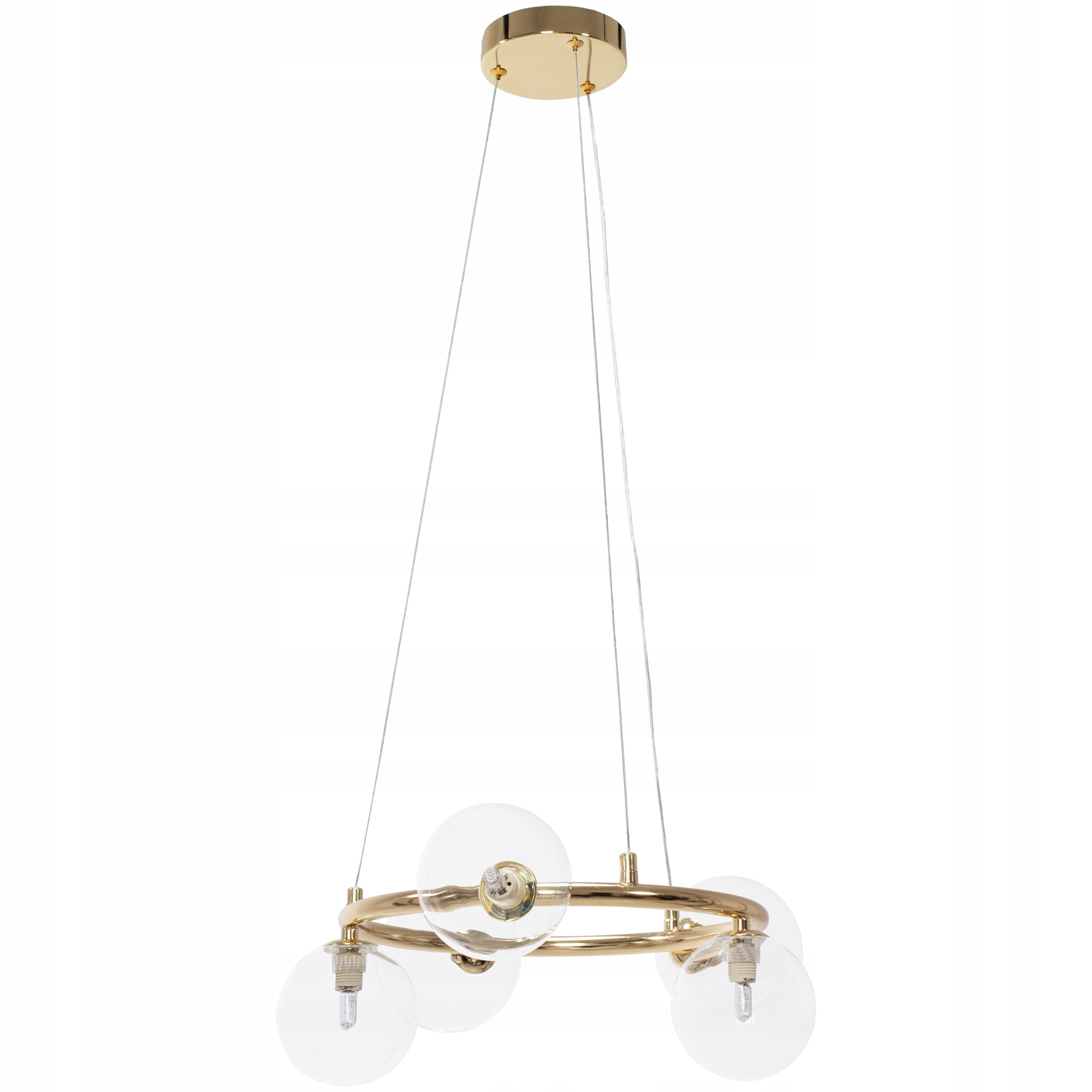 

Lampa Wisząca Nowoczesna Szklane Kule Gold Złote