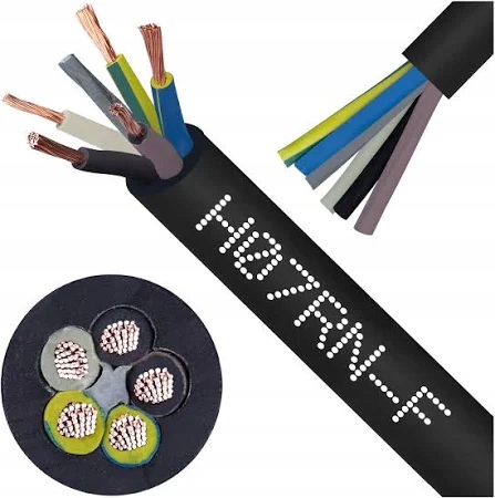 Kábel OnPD 5x1,5mm H07RN-F lanko okrúhle čierne s gumou Ow Elpar