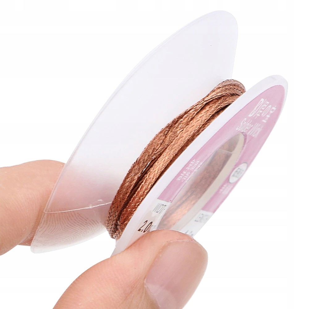 TAŚMA ROZLUTOWNICZA PLECIONKA 2MM X1,5M LUTOWNICZA Szerokość 2 mm