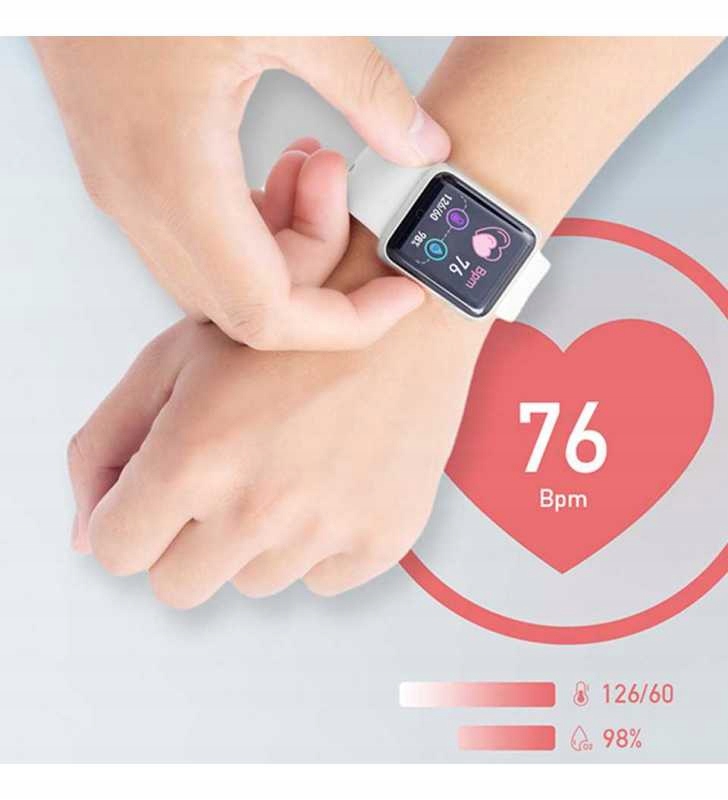 ZEGAREK DAMSKI SMARTWATCH PULS CIŚNIENIE KROKI Typ naręczny