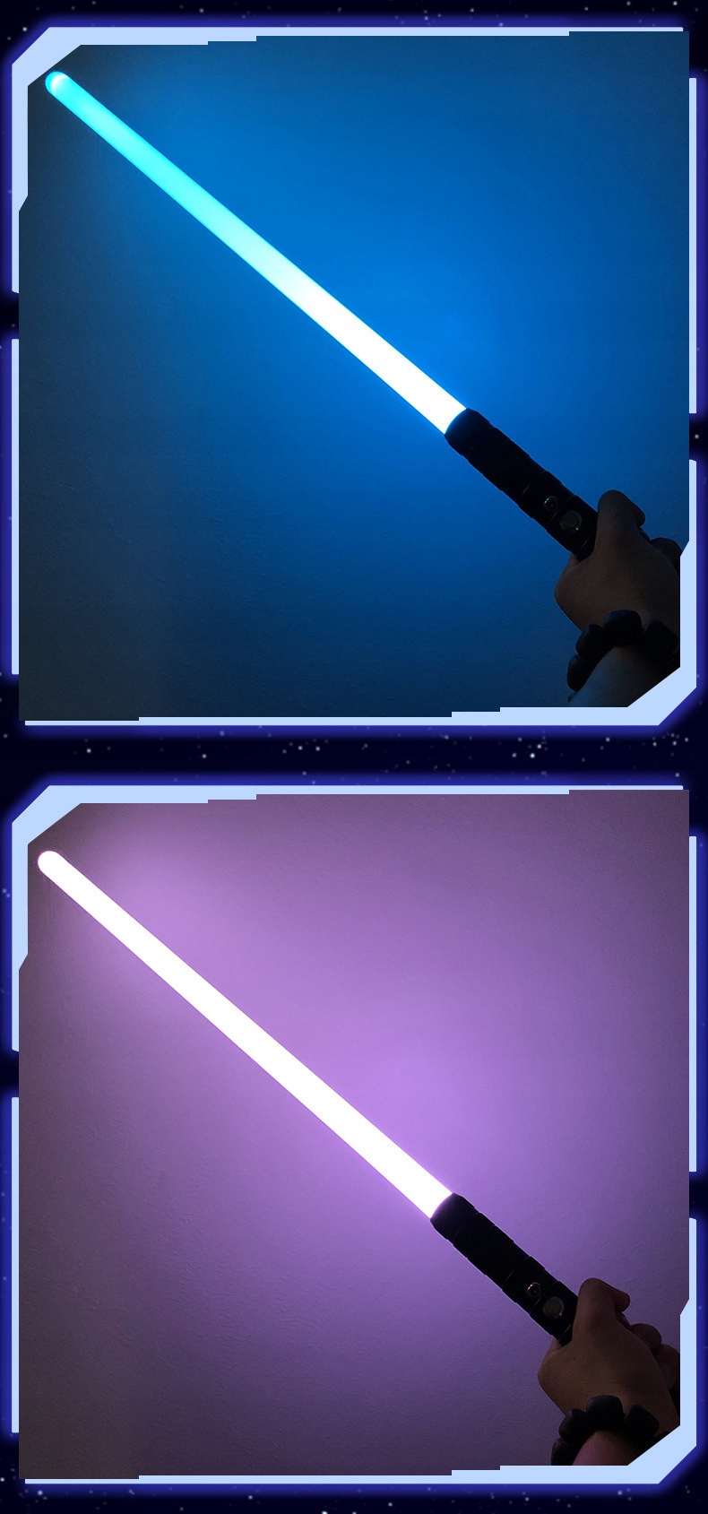 16KOL METAL MIECZ ŚWIETLNY ŚWIECĄCY STAR WARS WOJOWNIK Z DŹWIĘK 80cm Wysokość produktu 80 cm