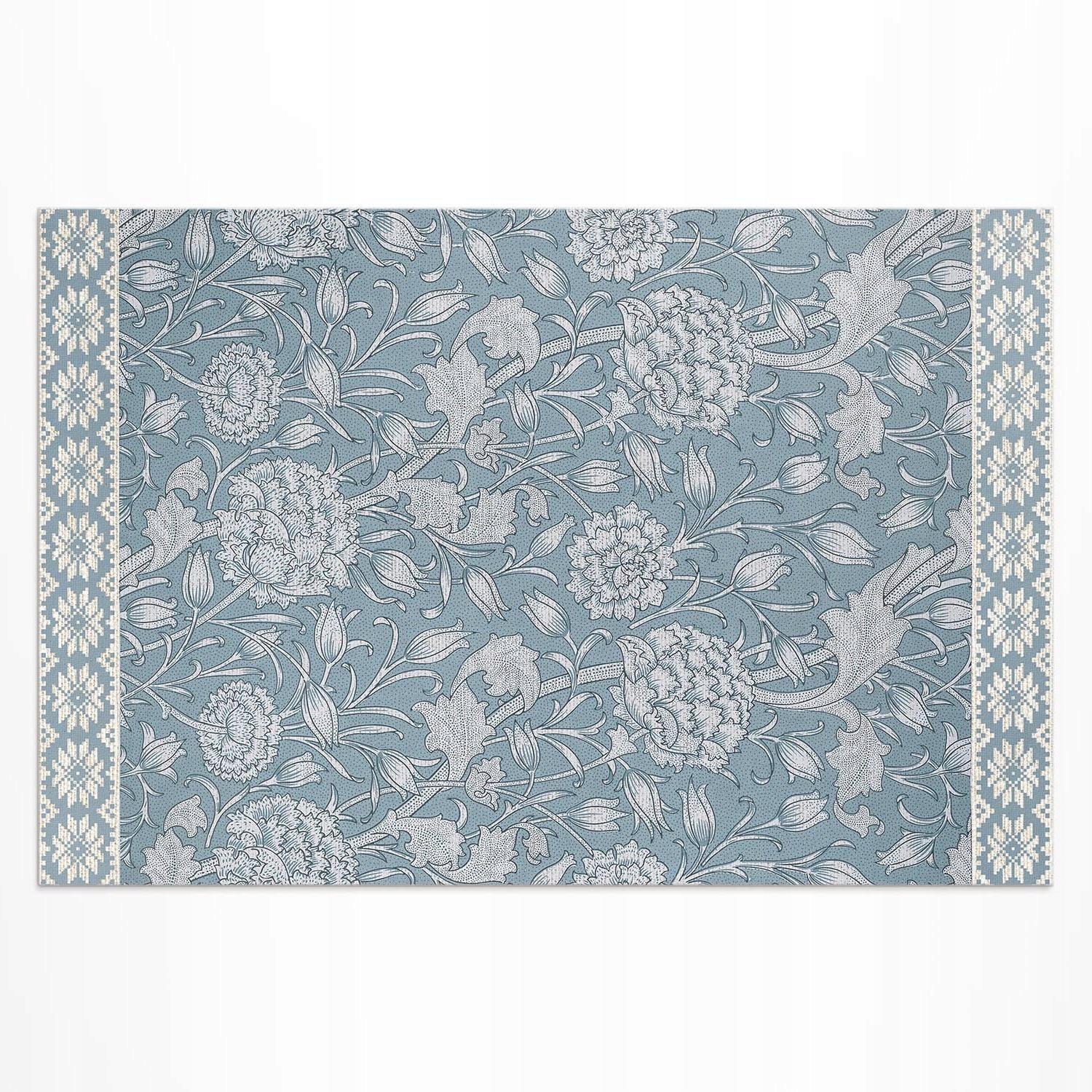 Ozdobný vinylový koberec Vonkajší rozmer: 210 x 140 cm Tulipán William Morris