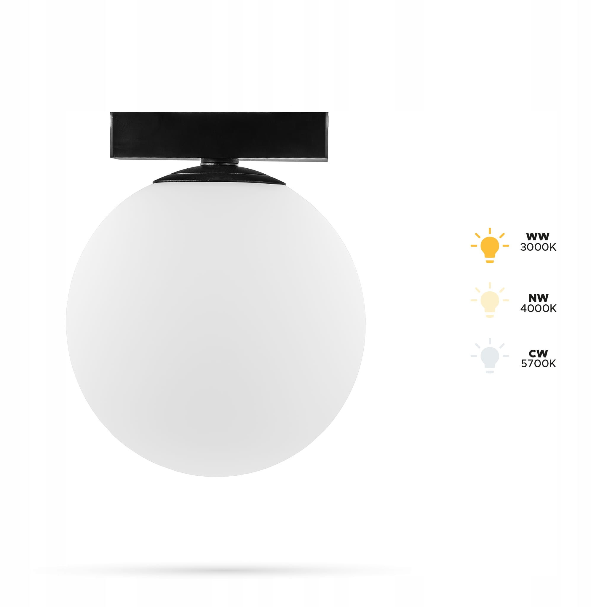 Reflektor Guľa 9W GG150 Slim Track FiberFLEX 48VDC 3CCT 3000, 4000, 5700K