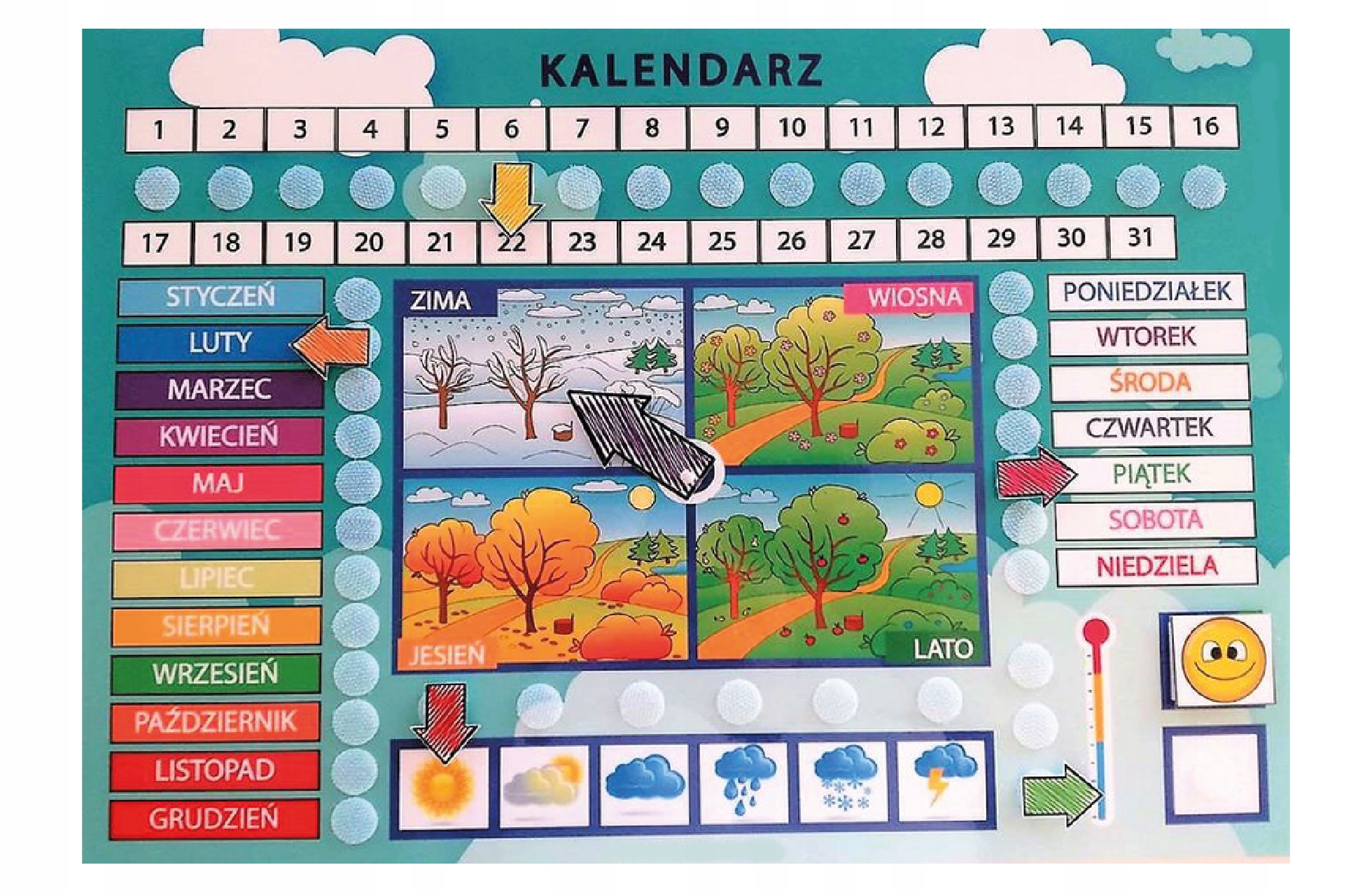 

Mój pierwszy kalendarz A3 zalaminowany