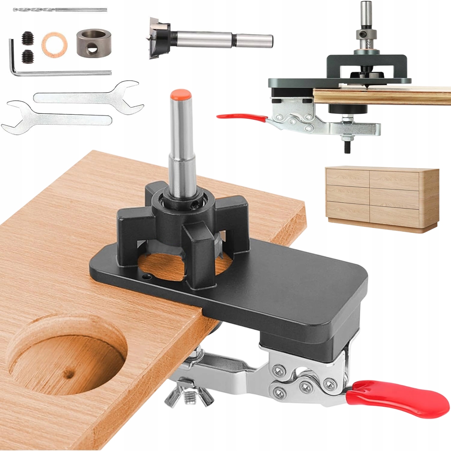 Šablona Pro Vrtání Závěsů 35 MM Spojovací Z Čelního Skla