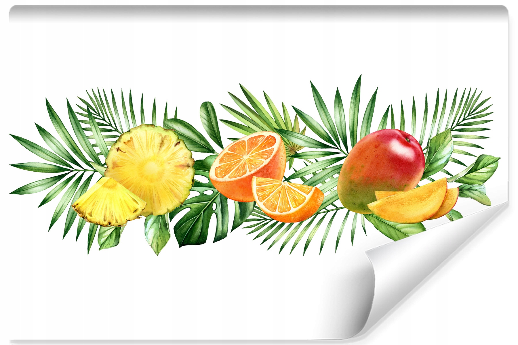 Fototapeta Tropické listy ovoce 400x280