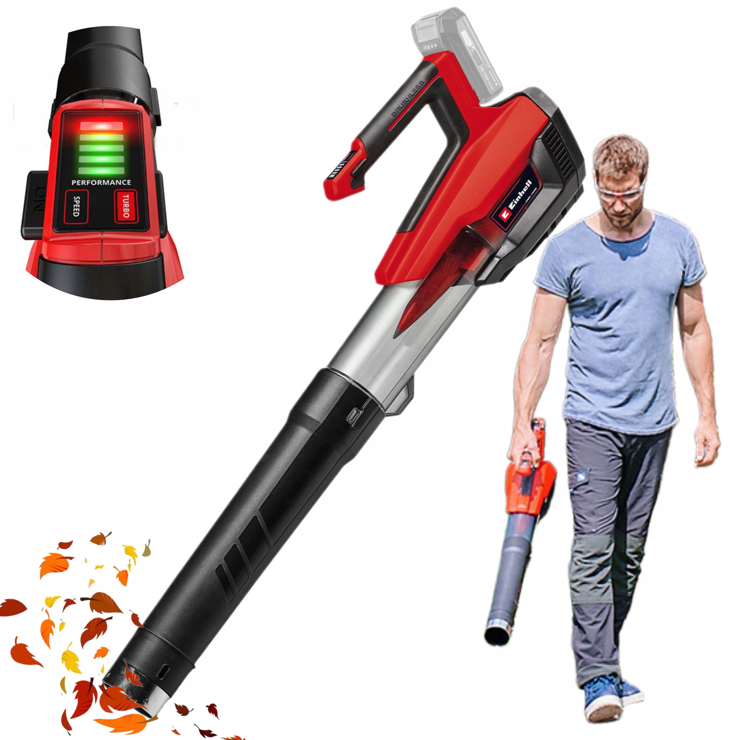 Einhell Akumulátorový Vysávač Na Listy 18V Gp-lb 18/200 Li E