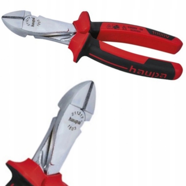 Nůžky Silný boční nůž Izolovaný pro drát Vde 170 mm 1000 V Haupa