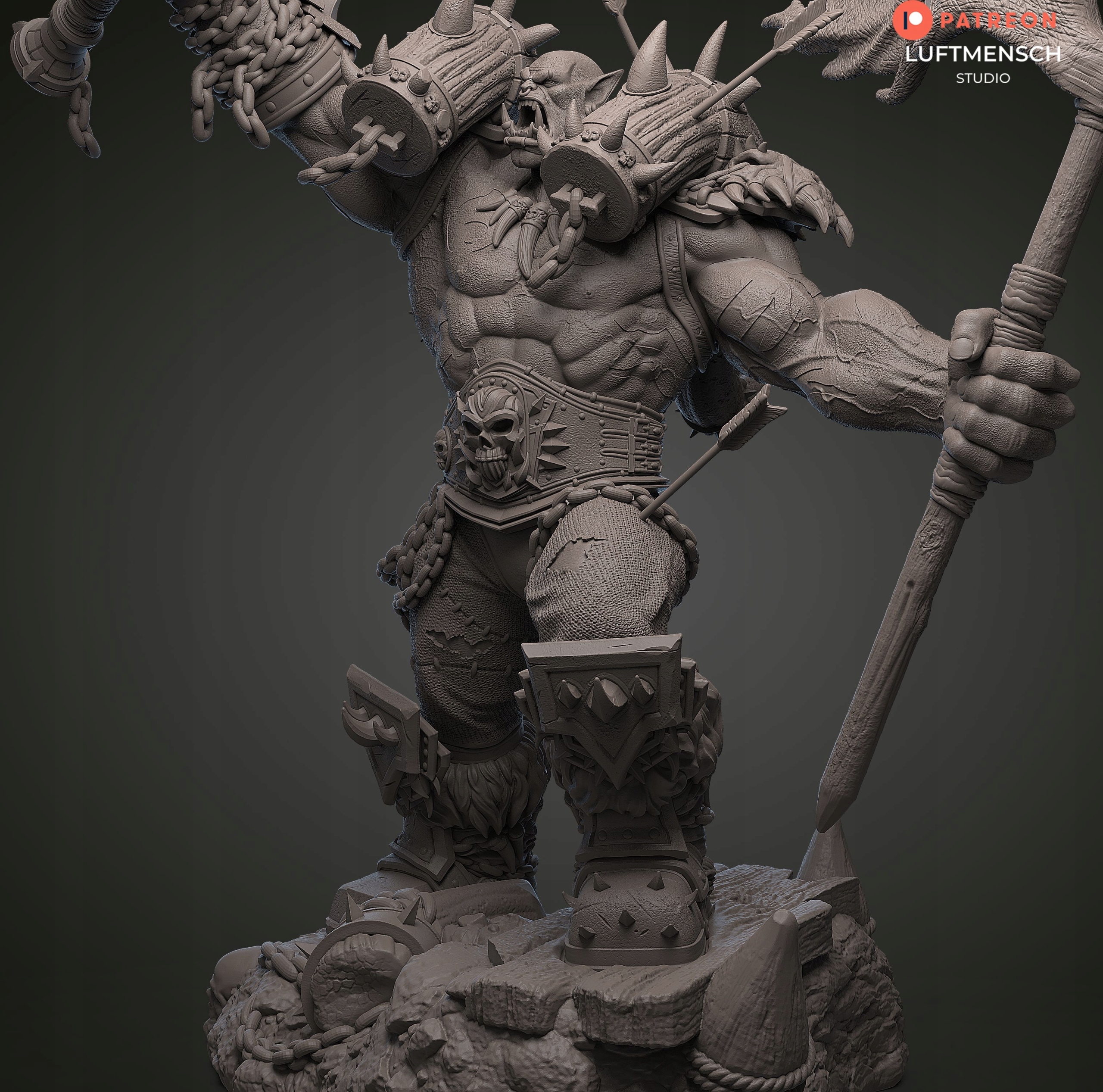 Figurka Garrosh Hellscream 1:6 World of Warcraft 3D Pryskyřice 3D tisk dárek