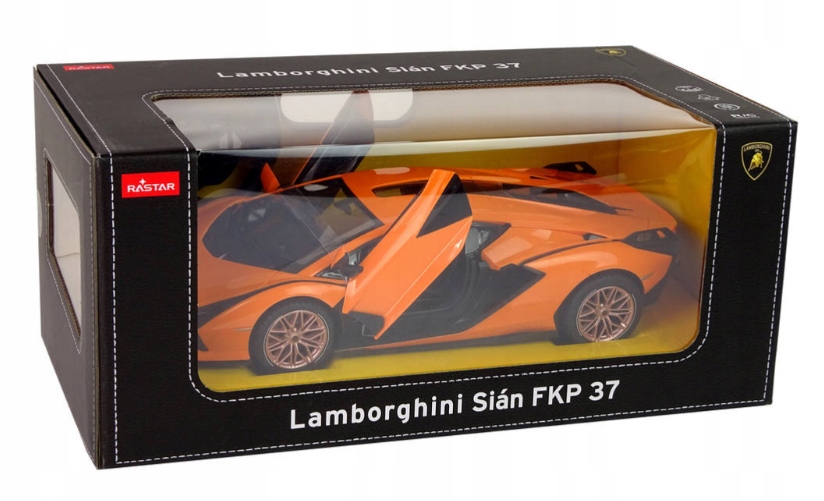 RASTAR Auto Zdalnie Sterowane Lamborghini Sian FKP 37 Skala 1/14 Na pilota Kolor dominujący odcienie pomarańczowego