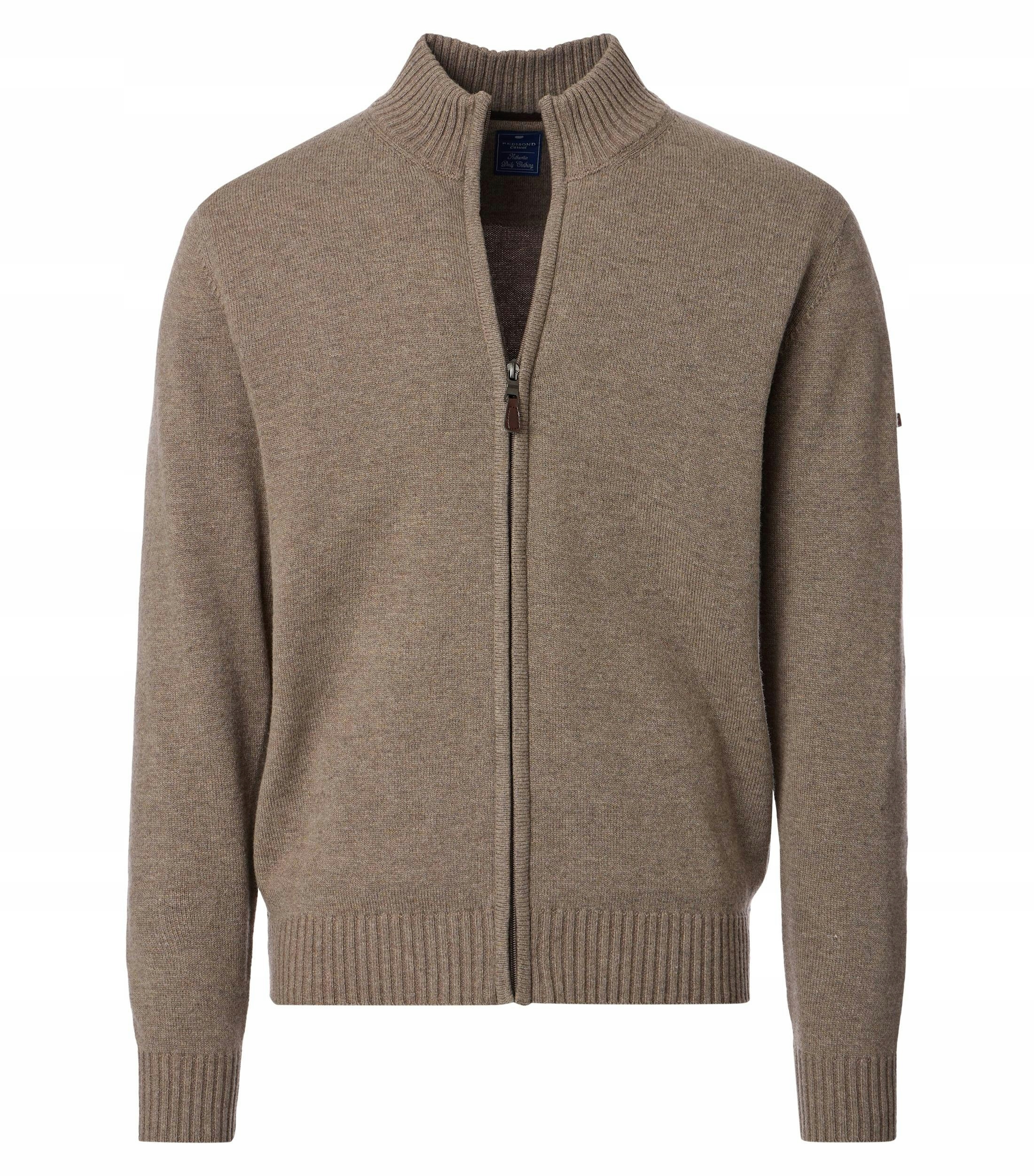 Redmond Velké Rozměry Vlněný Rozepínací Svetr Kardigan 6XL 168 cm