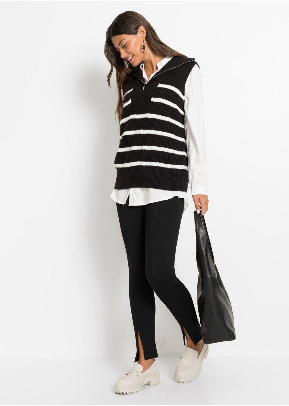 KAMIZELKA SWETERKOWA PASKI__44 Płeć kobieta