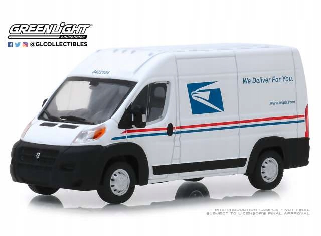 Greenlight Dodge Ram Promaster Cargo '18 Usps 1:43