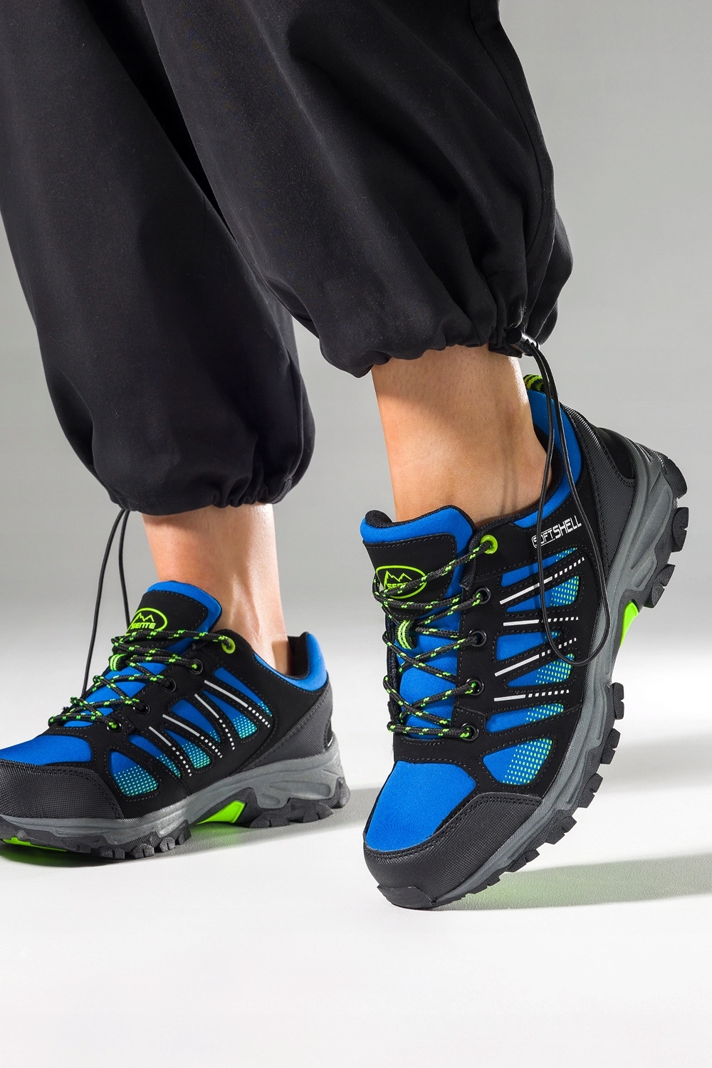 TREKKINGOWE BUTY SPORTOWE DAMSKIE SOFTSHELL SZNUROWANE WYGODNE LEKKIE r 37 Rozmiar 37