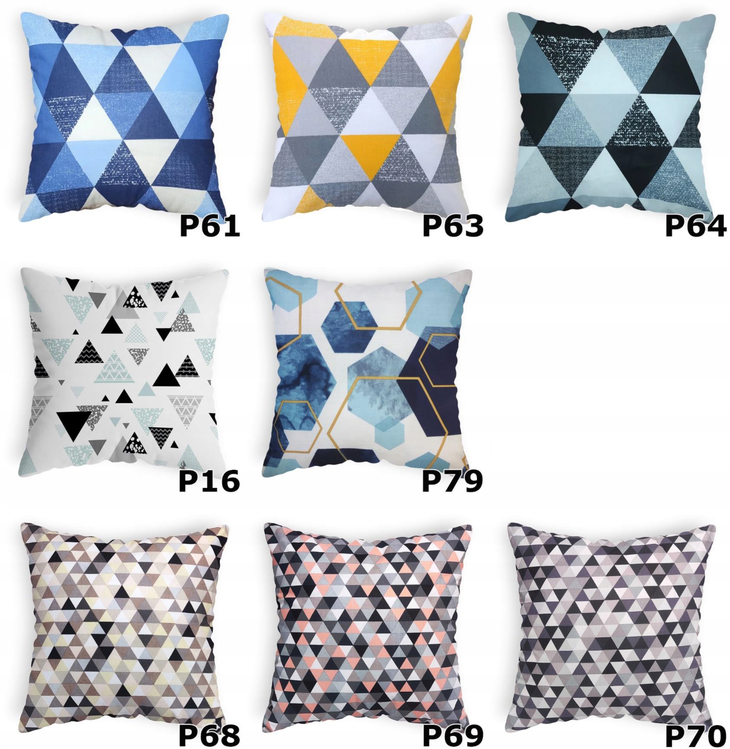 Poszewka na Poduszkę - 60x60 - Dużo Wzorów Materiał bawełna