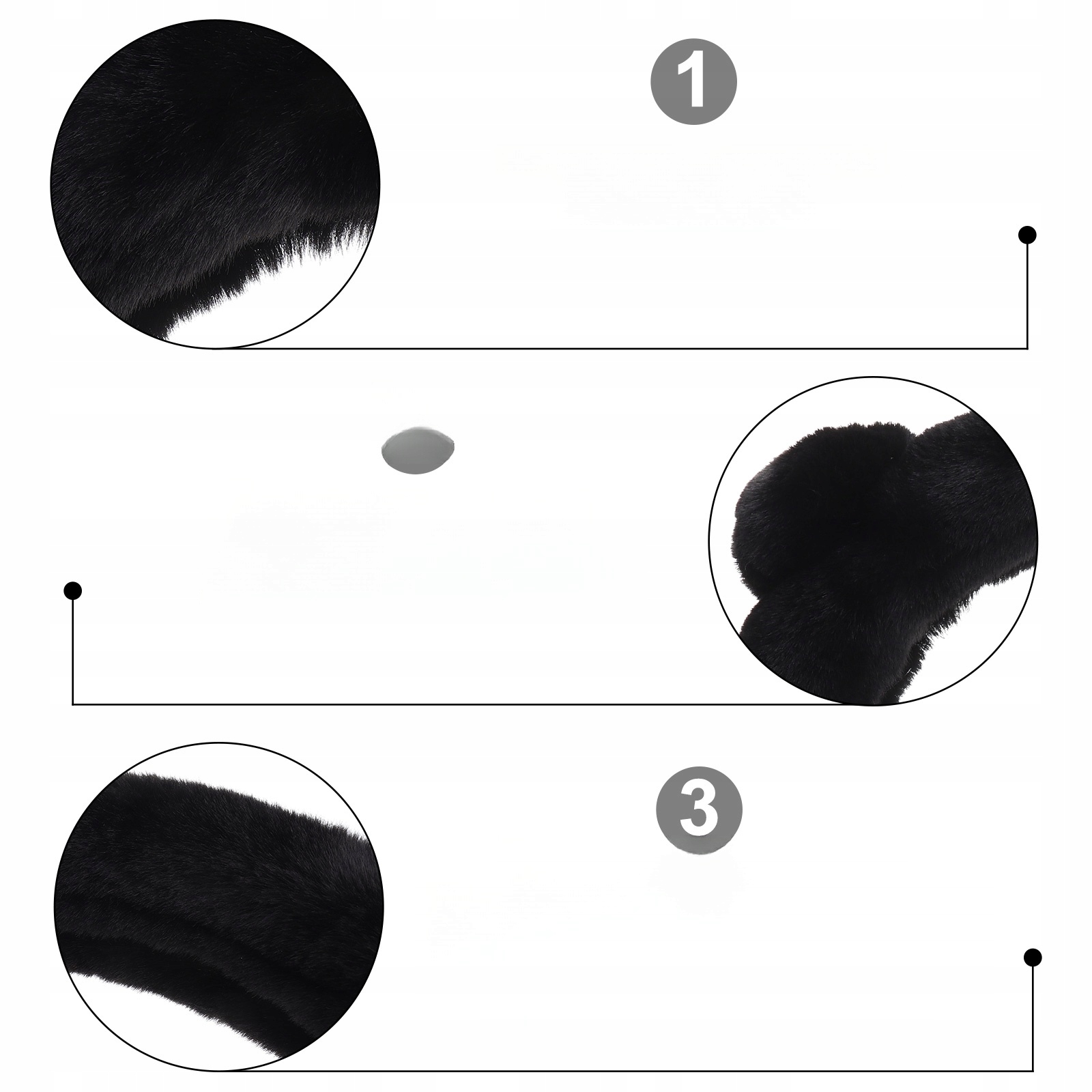 UNIWERSALNA OSŁONA KIEROWNICY SAMOCHODOWEJ Z PLUSZU OCHRONA I NA ZIMĘ Producent bez marki