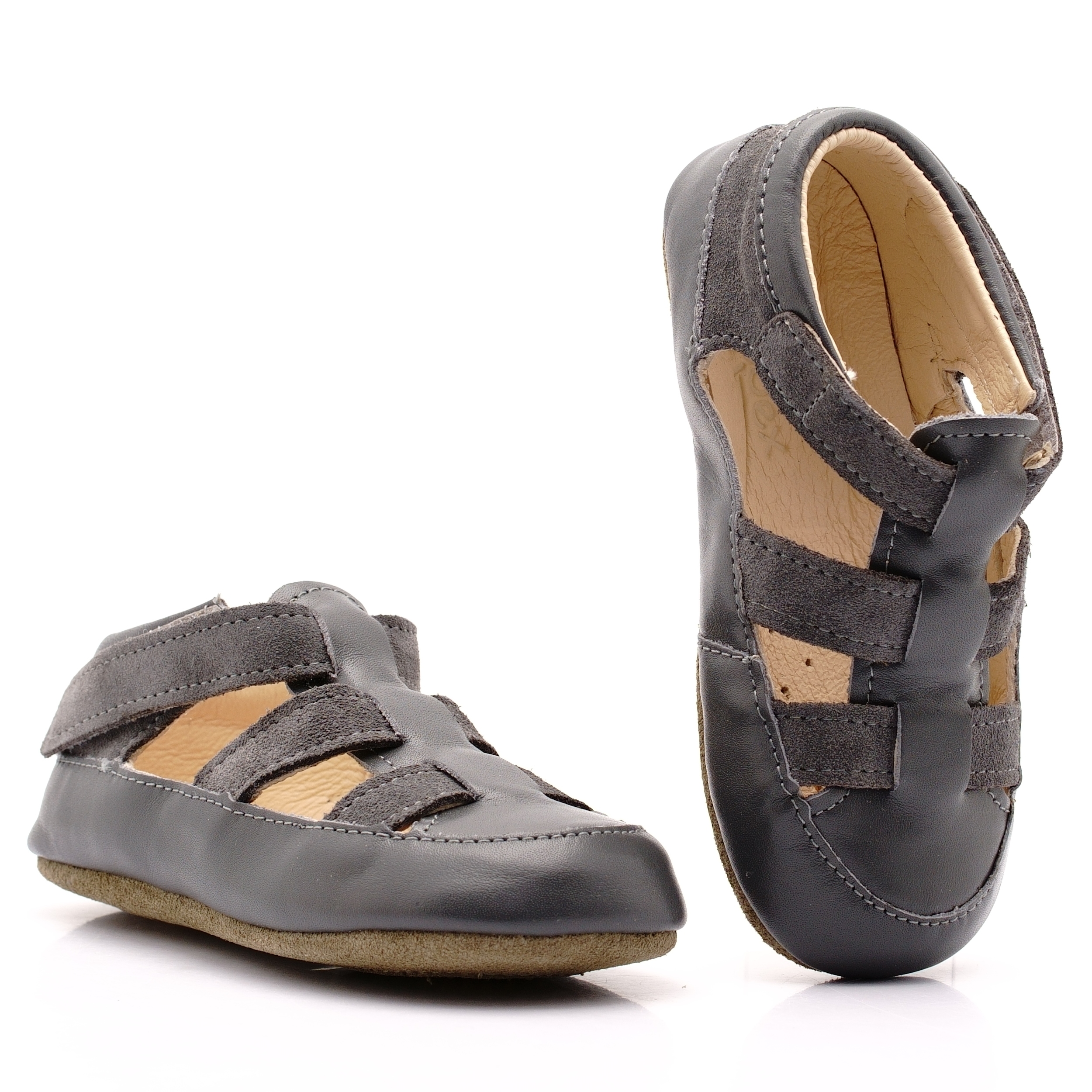 Obex Barefoot Skórzane Kapcie Lekkie Pantofle Buty Dziecięce Sewo 30