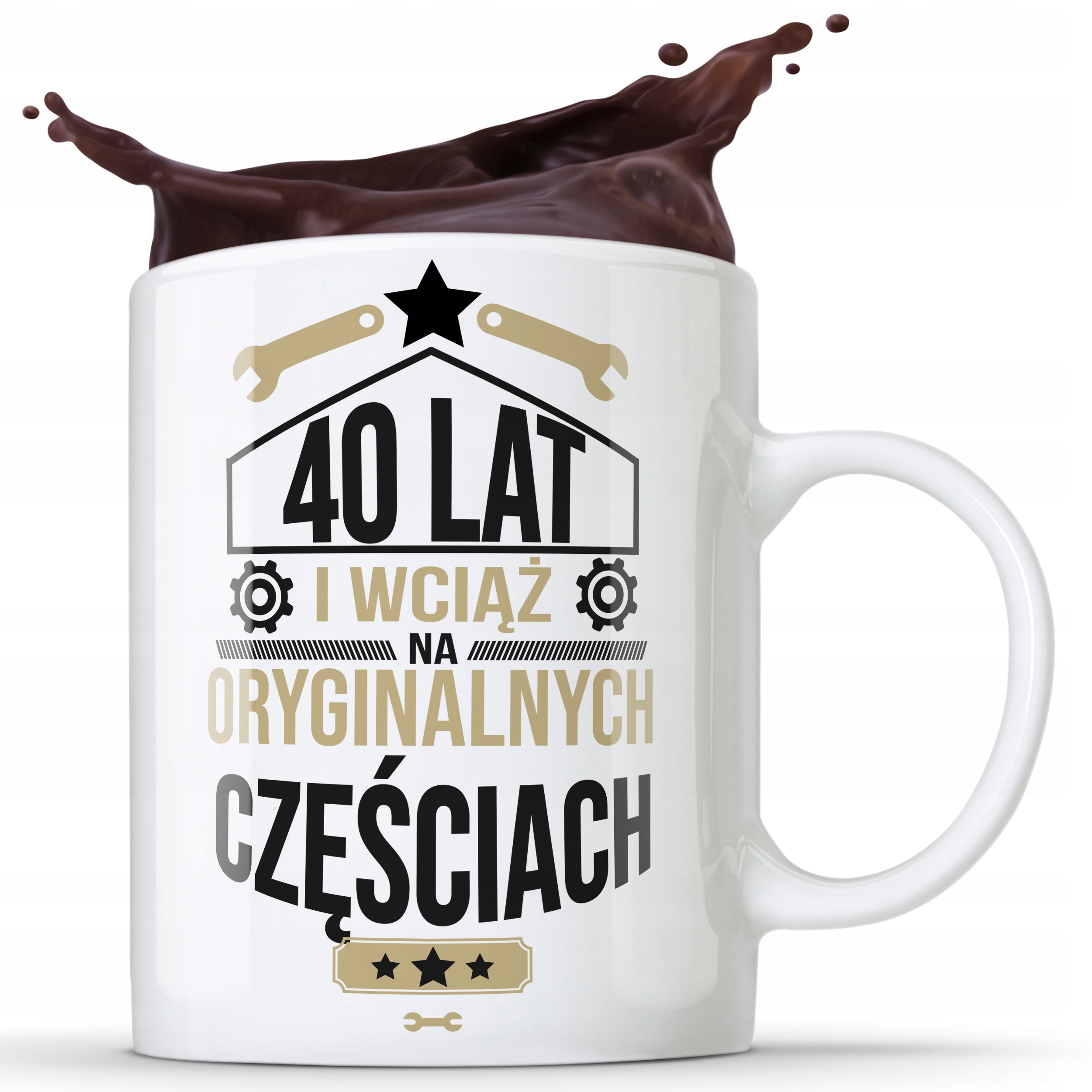 

Kubek Biały Na 40 Urodziny Urodzinowy