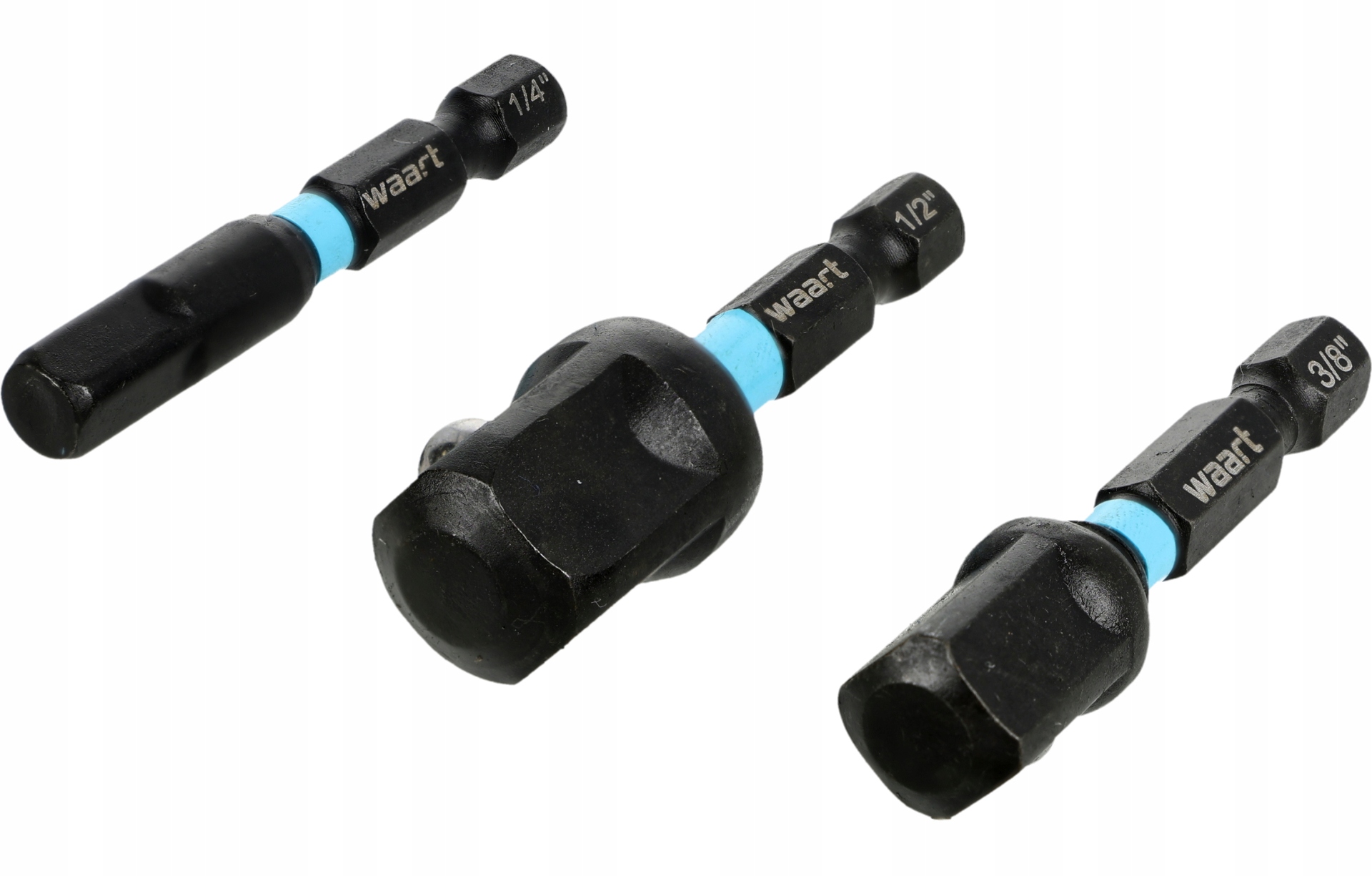 Zestaw Adapterów Udarowych,końcówek,nasadek Do Wkrętarki 1/4",3/8",1/2"-HEX